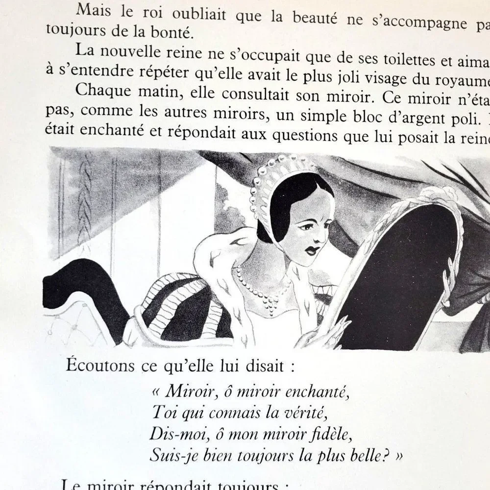 Blanche Neige Snow White Book Simone Deleuil Paris 1958 Children Fairy Tale - Picture 7 of 16